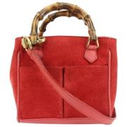 Gucci Vintage Andrahands Axelväska, Tillverkad i Italien Red, Dam