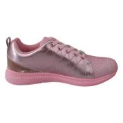 Plein Sport Mångsidiga Rosa Sneakers för Kvinnor Pink, Dam
