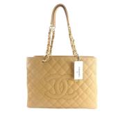 Chanel Vintage Pre-owned Läder chanel-vskor Beige, Dam