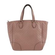 Gucci Vintage Förhandsägd Rosa Läder Gucci Shopper Pink, Dam