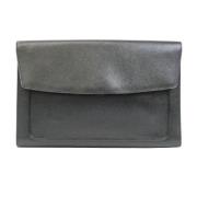 Delvaux Pre-owned Pre-owned Läder kuvertvskor Black, Dam