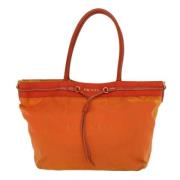 Prada Vintage Pre-owned Canvas totevskor Orange, Dam