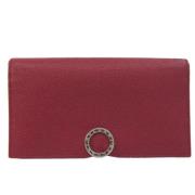 Bvlgari Vintage Pre-owned Läder plnbcker Red, Dam