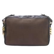 Loewe Pre-owned Pre-owned Läder axelremsvskor Brown, Dam