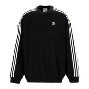Adidas Oversized Crewneck Sweatshirt - Klassisk Adicolor Black, Dam
