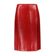Balenciaga Midi Skirts Red, Dam