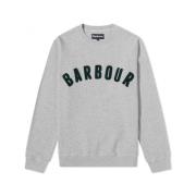 Barbour Vintage Logo Crew Sweatshirt Gray, Herr