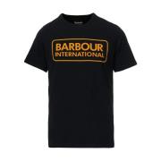 Barbour Essentiell Stor Logotyp Motorcykel T-Shirt Black, Herr