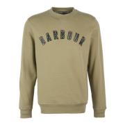 Barbour Debson Crew Neck Sweatshirt Green, Herr