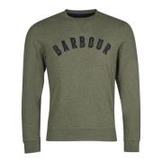 Barbour Klassisk Crew Neck Sweatshirt Green, Herr