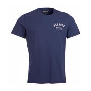 Barbour Preppy T-Shirt Tee i New Navy Blue, Herr
