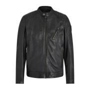 Belstaff Klassisk Läderjacka Black, Herr