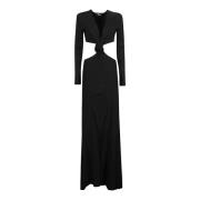 Blumarine Long Dress Black, Dam