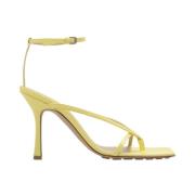 Bottega Veneta Eleganta klack sandaler Yellow, Dam