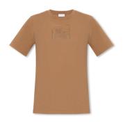 Burberry Margot logobroderad T-shirt Brown, Dam