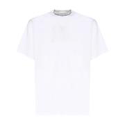 Burberry Vit Bomull T-shirt med Equestrian Dekoration White, Herr