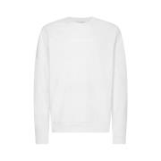 Calvin Klein Modernt Sweatshirt med Framsidelogo White, Herr