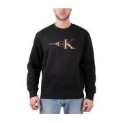 Calvin Klein Koppar Logo Sweatshirt Black, Herr