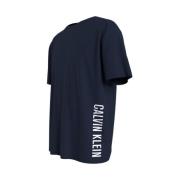 Calvin Klein Skjorta med vertikal skrift på sidan Blue, Herr