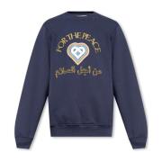 Casablanca Sweatshirt med logotyp Blue, Herr