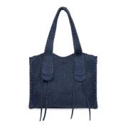 Chloé ‘Mony Medium’ denim shopper väska Blue, Dam
