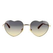 Chloé Hopfällbara solglasögon med hjärtformad båge och biologisktedbry...
