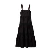 Desigual Midi Dresses Black, Dam