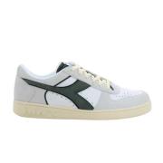 Diadora Grön Magic Basket Låga Sneakers White, Herr