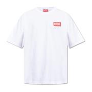 Diesel T-Nlabel-L1 T-shirt White, Herr