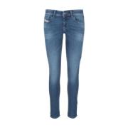 Diesel 2018 Slandy-Low Skinny Jeans Blue, Dam