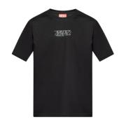 Diesel ‘T-Must-Slits-N’ T-shirt Black, Herr