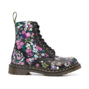 Dr. Martens Blommönstrade Läderstövlar Multicolor, Dam