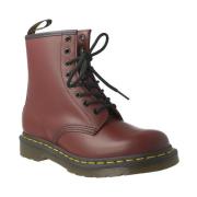 Dr. Martens Kvinnors 1460 Granate Läderstövlar Red, Dam