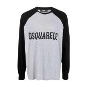 Dsquared2 Logo Sweatshirt - Grå/Svart Gray, Herr