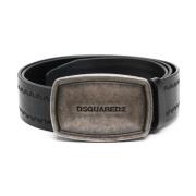 Dsquared2 Höj din stil med Bem0532-12900001 Bälte Black, Herr