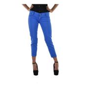 Dsquared2 Eleganta och bekväma slim-fit capri jeans med gyllene insats...