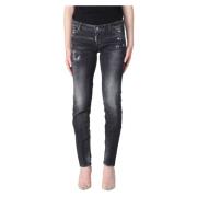 Dsquared2 Jennifer Skinny Jeans - Höj din denimstil Black, Dam
