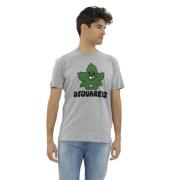 Dsquared2 Canada Floral Cool Fit T-Shirt Gray, Herr