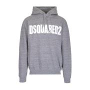 Dsquared2 Casual Logo Hoodie Gray, Herr