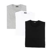 Dsquared2 Cotton Stretch T-Shirt Tri-Pack Multicolor, Herr