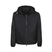 Emporio Armani Svart Blousonjacka för Män Black, Herr