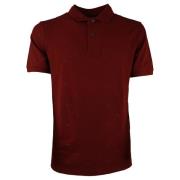 Emporio Armani Polo T-shirt med bomull och elastan Red, Herr