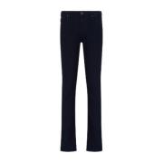 Emporio Armani Mörk Denim 5 Fickor Jeans Black, Herr