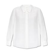 Emporio Armani Skjorta med dekorativ krage White, Dam