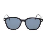 Fendi Fyrkantiga solglasögon i acetat Black, Unisex