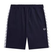 Fred Perry Taped Tricot Sports Shorts Blue, Herr