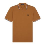 Fred Perry Klassisk Laurel Crown Polo Shirt Brown, Herr