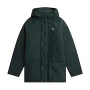 Fred Perry Grön Huva Jacka Green, Herr