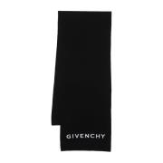 Givenchy Lyxigt Ull Cashmere Halsduk Black, Herr