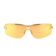 Givenchy Modernt 4Gem Solglasögon med Guldlinser Yellow, Unisex